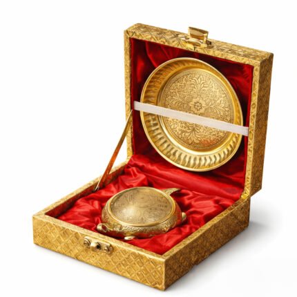 Brass Kachua Mantra Plate Set (Yantra)