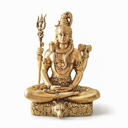 Brass Lord Shiva Meditation Idol