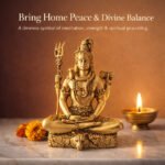 Brass Lord Shiva Meditation Idol - Image 4