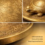 Brass Kachua Mantra Plate Set (Yantra) - Image 5