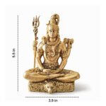 Brass Lord Shiva Meditation Idol - Image 7