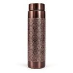 Pure Copper Water Bottle 950ml Hydration Vessel for Home Office Travel Elegant Design Ayurvedic Wellness Benefits