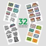 2 Inch Cute Aesthetic Waterproof Vinyl Stickers Pack of 54 for Laptop Bottle Gifts Self Adhesive Sticker - Image 5