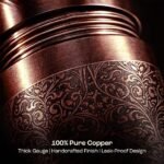 Pure Copper Water Bottle 950ml Hydration Vessel for Home Office Travel Elegant Design Ayurvedic Wellness Benefits - Image 5