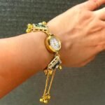 Viral Kashmiri Ghungroo Bracelet Watch for Women & Girls | Traditional Gold Plated Ethnic Jewelry Watch | Bridal Multi Chain Fancy Watch - Image 2