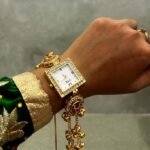 Viral Kashmiri Ghungroo Bracelet Watch for Women & Girls | Traditional Gold Plated Ethnic Jewelry Watch | Bridal Multi Chain Fancy Watch - Image 4
