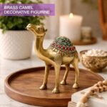 Brass Camel Figurine Handcrafted Showpiece 15cm Decorative Home Office Accent - Image 4