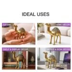 Brass Camel Figurine Handcrafted Showpiece 15cm Decorative Home Office Accent - Image 5